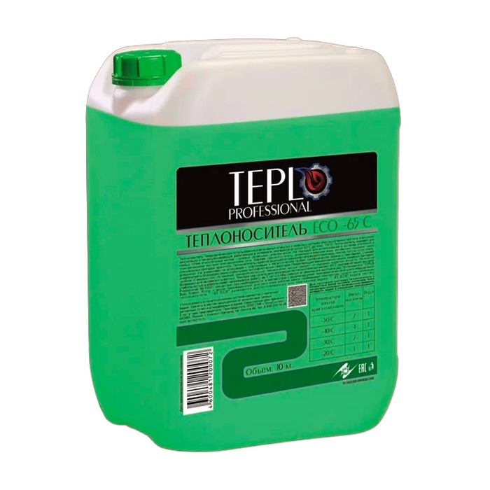 Теплоноситель на основе пропиленгликоля TEPLO Professiona ECO (концентрат) -65, 20 кг (1/30)