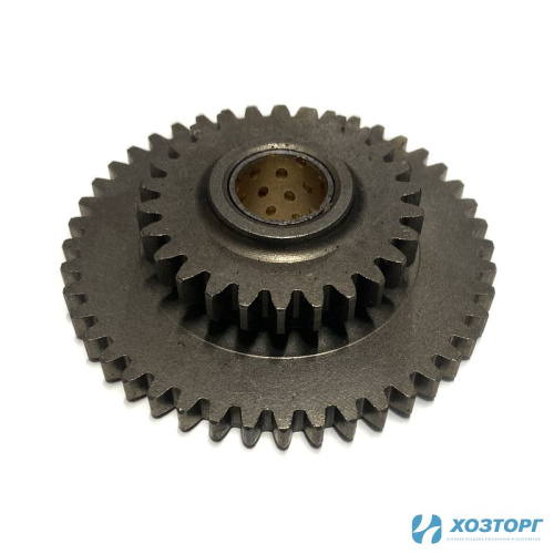 Шестерня двойная ведомая приводного вала первая трёхскоростного ременного мотоблока