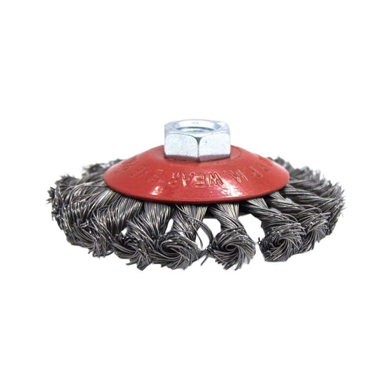 Щетка металлическая для УШМ  СИЛАЧ 100мм/М14, тарелка, крученая (1/100)