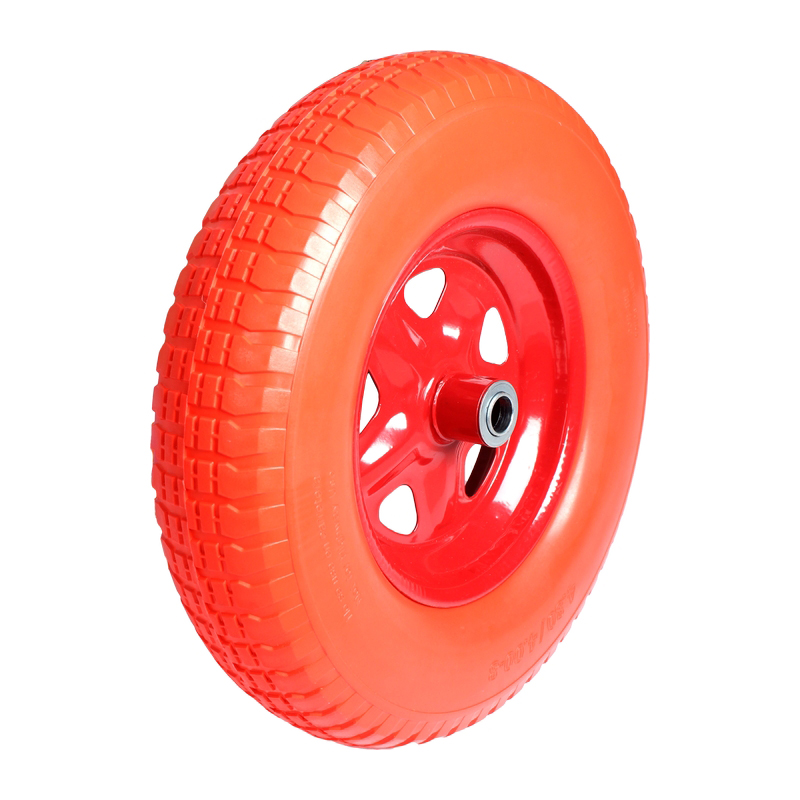 Колесо к тачке ПОЛИУРЕТАНОВОЕ  4.00-8 ,20мм ПОЛЕСАД (5/90)