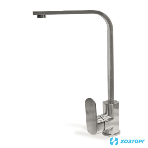 Смеситель  д/кухни DAMENTO SEMPLICE  CU010.01, шаровый, нерж.сталь, излив 440 мм, п/г (1/10)