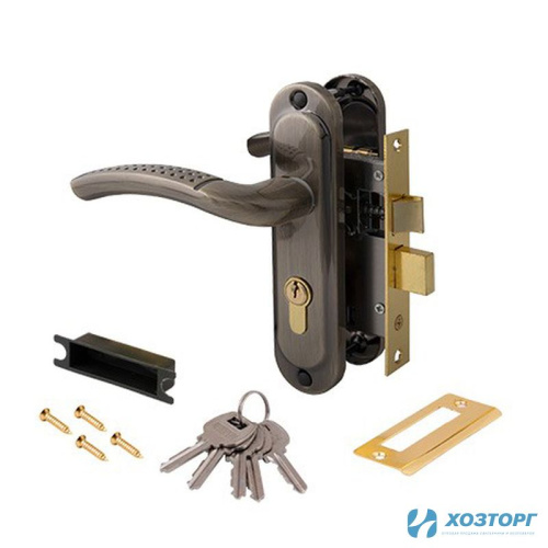 Замок врезной Avers 0827/60-AB бронза с ключом/без вертушки 00017208 (1/24)