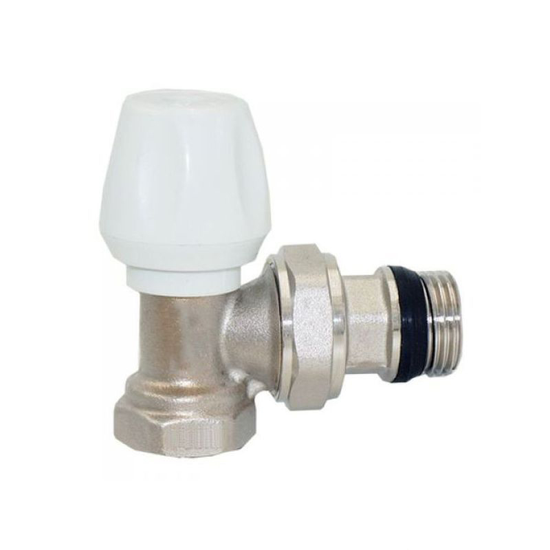    Клапан радиаторный термост-й угловой с кольцевым уплотнением полусгона 3/4" В-Н Damento Clima(1/100)