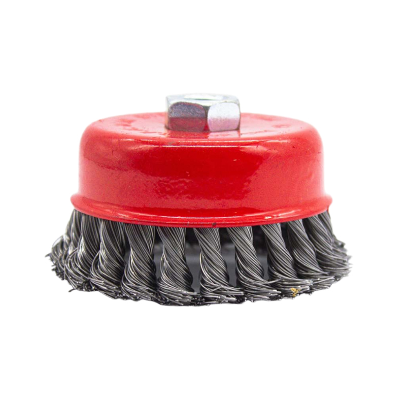 Щетка металлическая для УШМ  СИЛАЧ 100мм/М14, чашка, крученая (1/50)