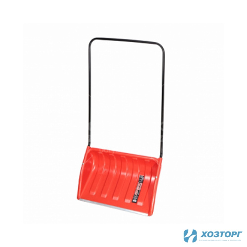 Скрепер д/снега пласт. 700*465 мм литьевой металлическая ручка алюминиевая планка цветной (1/5)