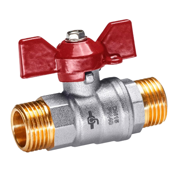 Кран шаровой Temper 1/2 Н-Н бабочка (1/25)