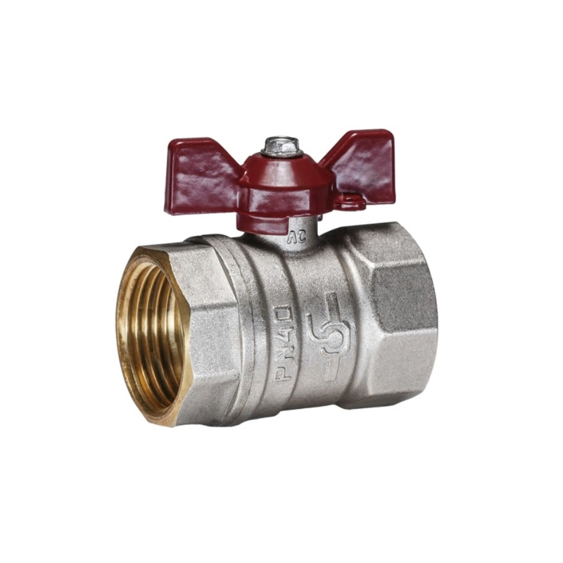 Кран шаровой Temper 1 В-В бабочка (1/12)