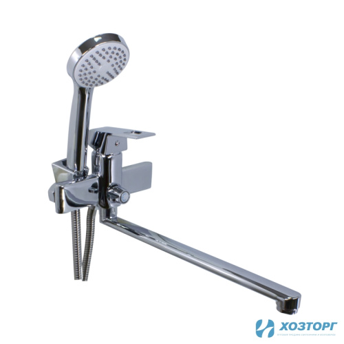 Смеситель  д/ванны DORON DВ 2135-35L, шаровый, хром, излив 350 мм, лейка 1 режим (1/10)