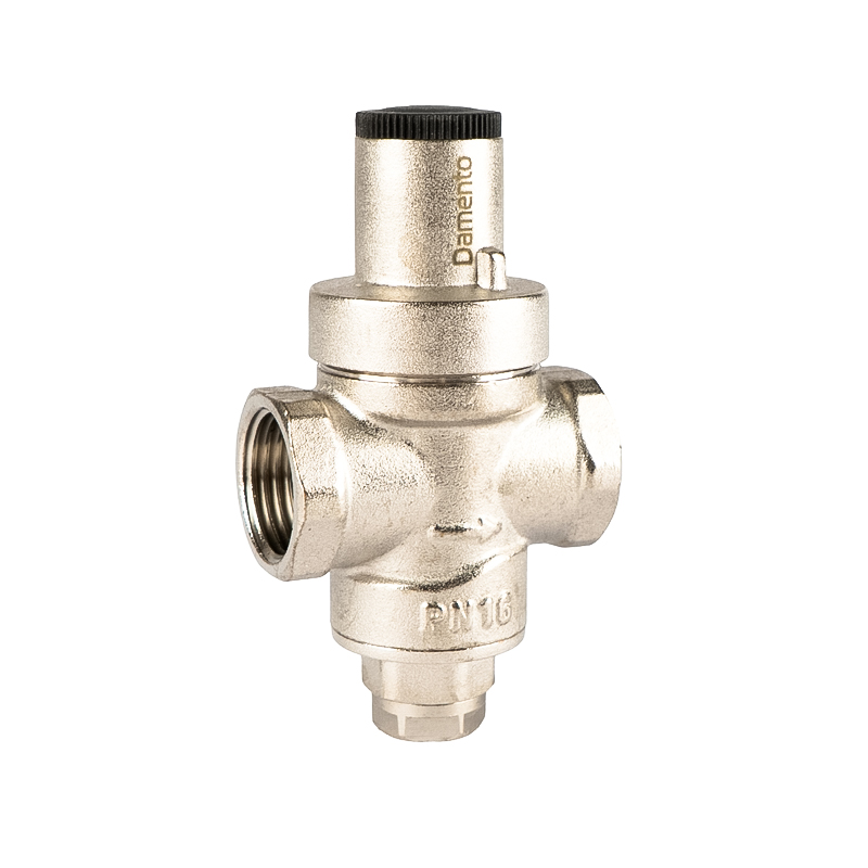 Регулятор давления поршневой 1-6 Бар 1/2" В-В под манометр Damento Clima (1/40)