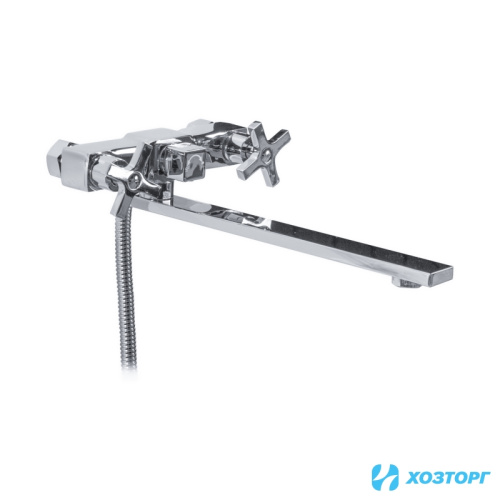 Смеситель  д/ванны DAMENTO  TORRE BA11.40, 1/2 керамика, хром, излив 300 мм, лейка 3 режима (1/10)