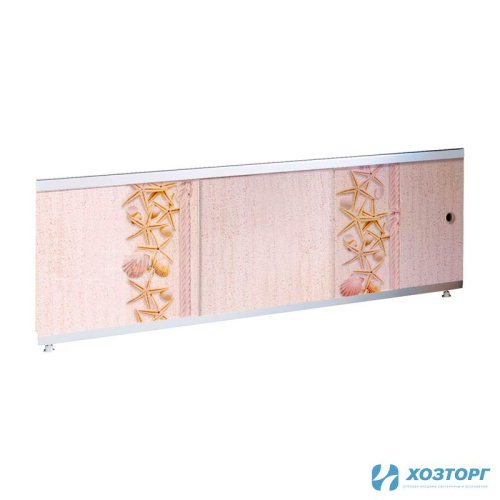 Экран под ванну 1,5м, "Оптима Decor" (036-морские ракушки), пластик (1/4)