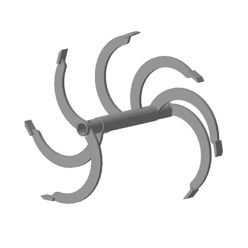 Фреза спиральная вал (ЦЕНА ЗА 2 ШТ) S32. 470/400 мм. (7 зубов)01.02.44 (ФМКС S 32.350.400)цена за ПАРУ (1/1)