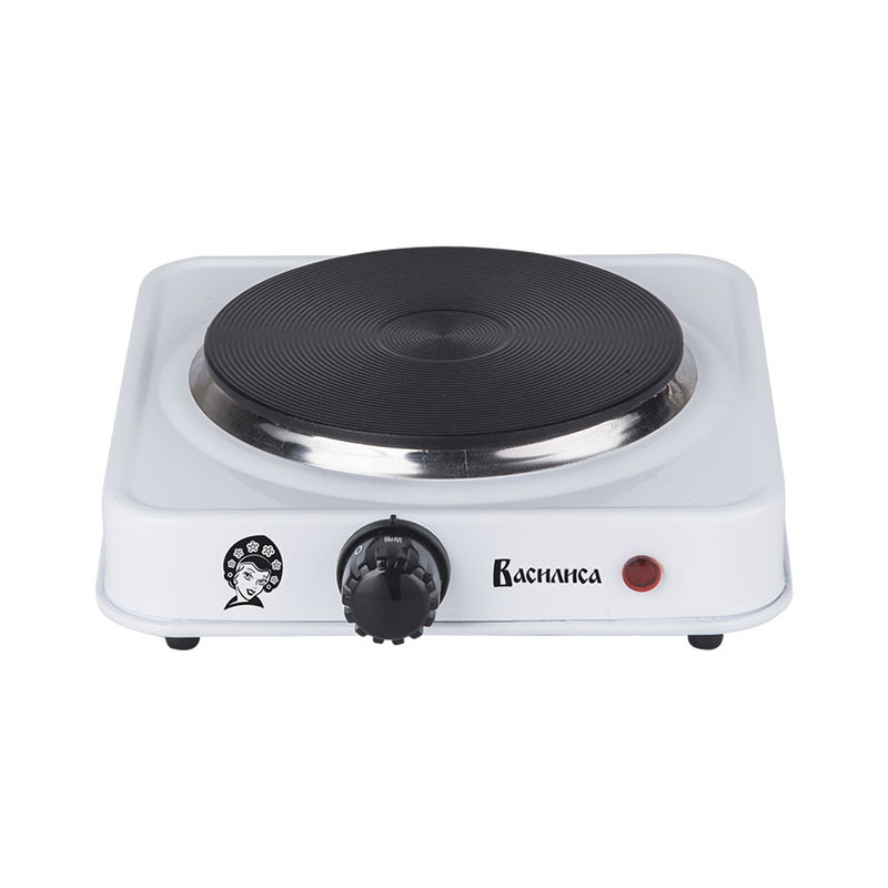 Эл.плита  диск одноконф., белая, 1000Вт/ВАСИЛИСА ВА-904 (1/5)