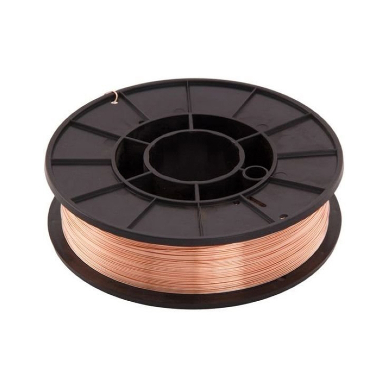 Стальная омеднённая сварочная проволока ER70S-6 (ан.Св08Г2С/G4Si1) д.1,2мм D200,катушка 5 кг (1/1)