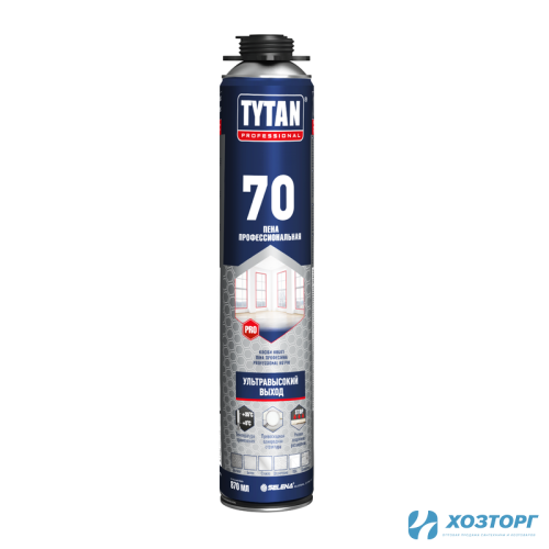 Пена монтажная TYTAN  PROFESSIONAL 70 профессиональная 870 мл, 15577 (1/12)