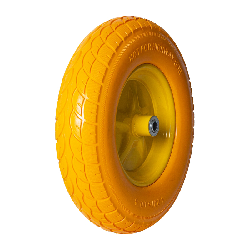 Колесо к тачке ПОЛИУРЕТАНОВОЕ  4.00-8 ,16мм СИЛАЧ (5/90)