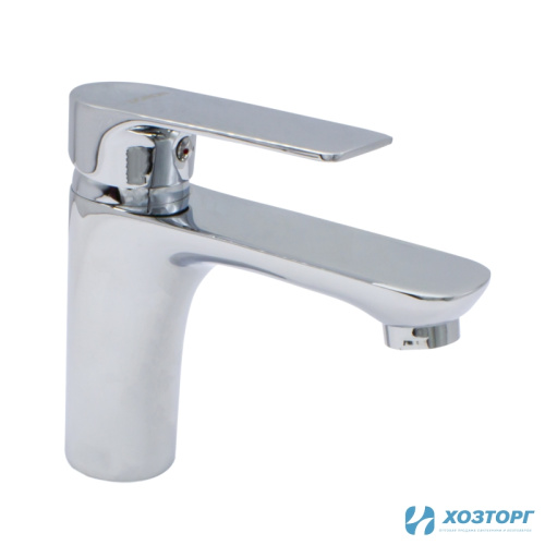 Смеситель  д/умывальника DORON DL 2336, шаровый, хром, излив короткий, п/ш (1/10)