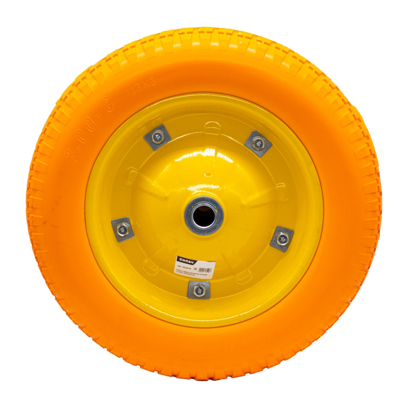 Колесо к тачке ПОЛИУРЕТАНОВОЕ  3.00-8 ,20 мм СИЛАЧ (5/90)