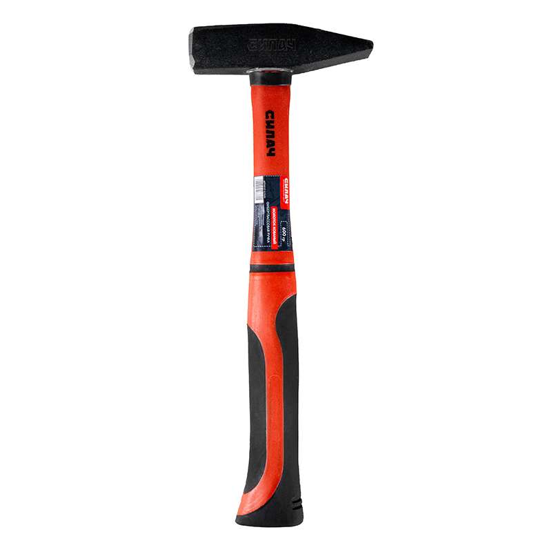 Молоток  600гр. с фиберглассовой ручкой кованый СИЛАЧ (6/24)