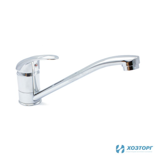 Смеситель  д/кухни DORON DС 2132-N, шаровый, хром, излив длинный нос, п/г (1/10)