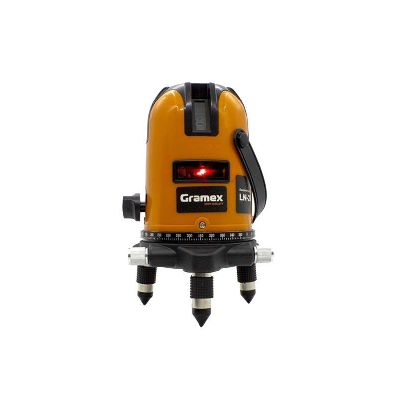    Уровень лазерный  2 линии красные, кейс, самовыр. 3-5 сек GRAMEX LN-2R (1/10)