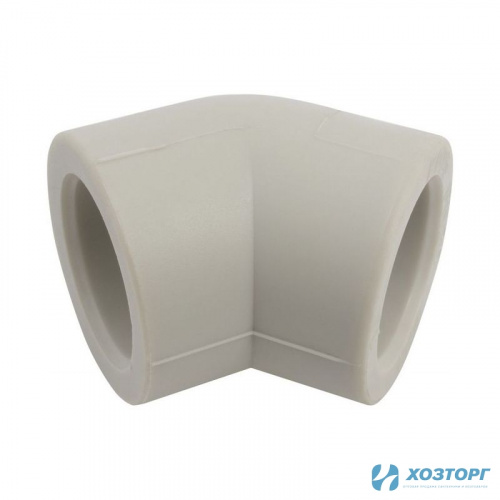 Угольник соединительный 016030209  90*45 ТВ серый (1/1)
