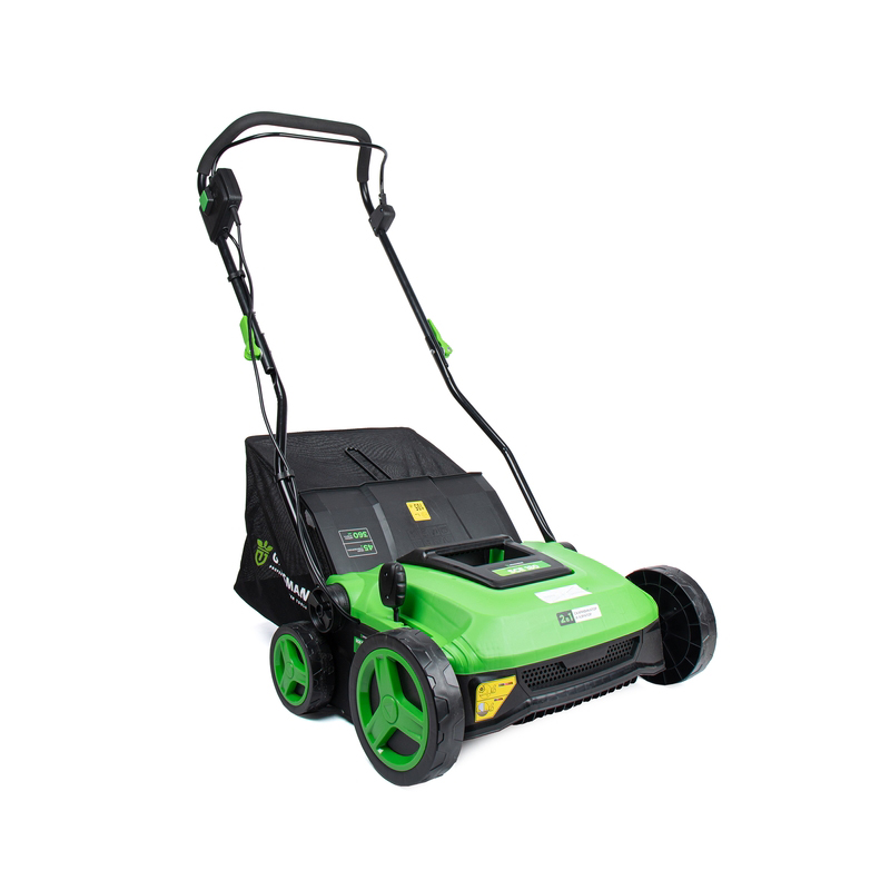Скарификатор электрический GRASSMAN SCE 180 1800Вт, ширина 360мм, травосборник 45 л, колеса (1/12)