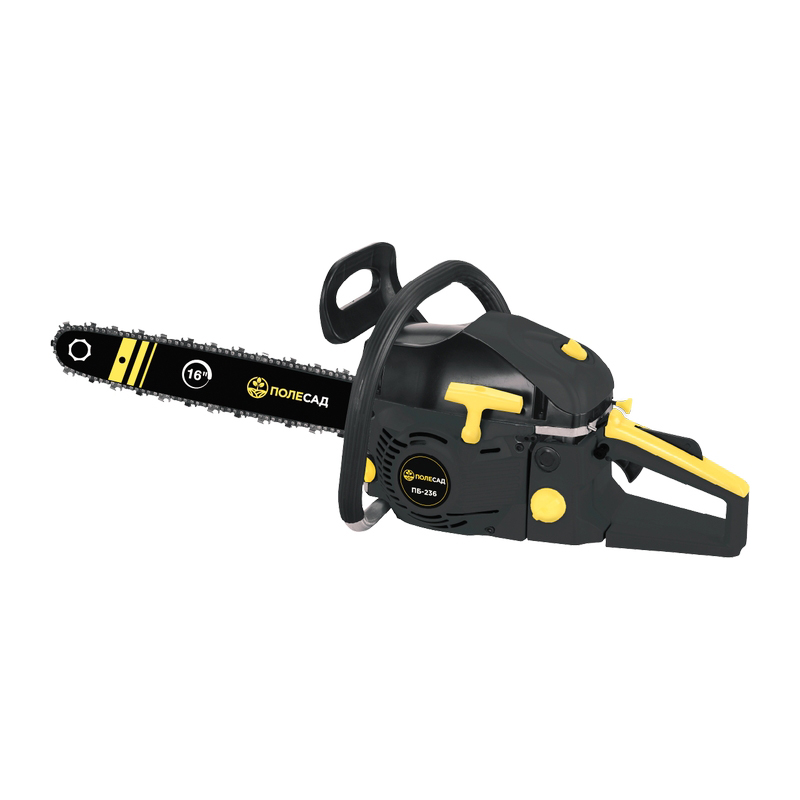 Пила бензиновая цепная ПОЛЕСАД ПБ-236 2,65кВт/3,6л.с,шина16"/40см 0,325,1,3мм-64зв (2/40)