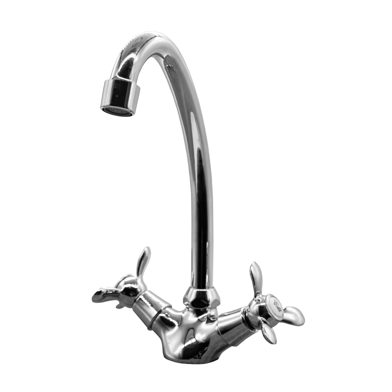 Смеситель  д/кухни DORON DС 1717, 1/2 керамика, хром, излив стандартный, п/шп (2/20)