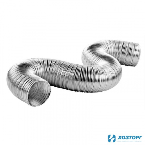 Воздуховод гибкий алюминиевый гофрированный "15ВА", D 150 мм/ERA (1/8)