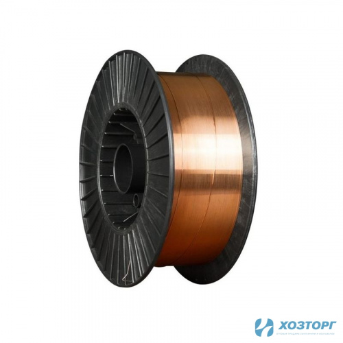  Стальная омеднённая сварочная проволока ER70S-6 (ан.Св08Г2С/G4Si1) д.1,2мм D300,18 кг (1/1)