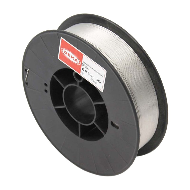 Порошковая сварочная проволока DEKA E-71T-GS 0,8 мм, 5кг (1/1)