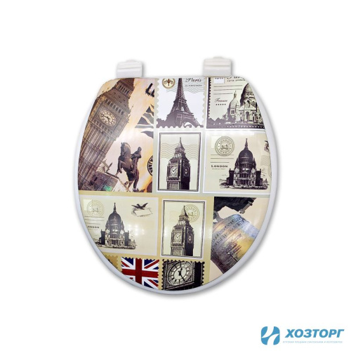 Сиденье для унитаза мягкое ЭЛЕГАН (фотопринт) (1/12)