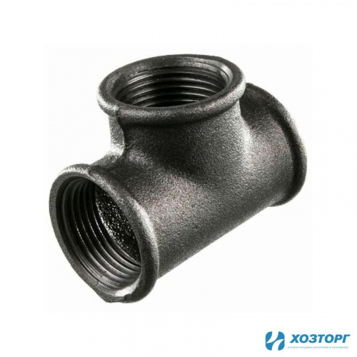 Тройник 25 (1") внутренняя/внутренняя/внутренняя резьба Чугун 360816 (1/60)
