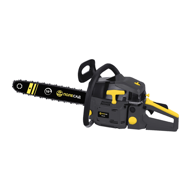 Пила бензиновая цепная ПОЛЕСАД ПБ-234  2,5кВт/3,4л.с.шина16"/40см,64зв/легкий запуск (2/40)
