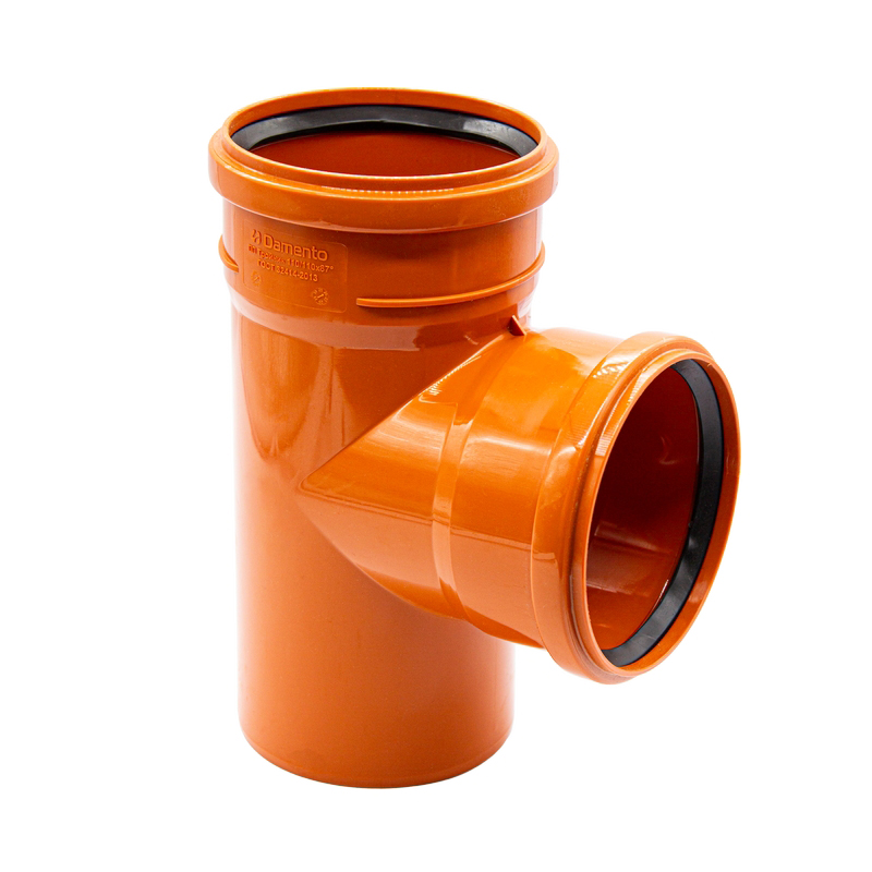 Тройник канализационный наружный 110х110х90° DAMENTO (1/25)