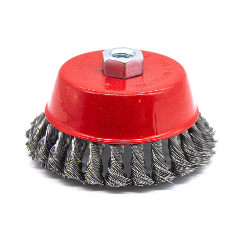 Щетка металлическая для УШМ СИЛАЧ 125мм/М14, чашка, крученая (1/40)