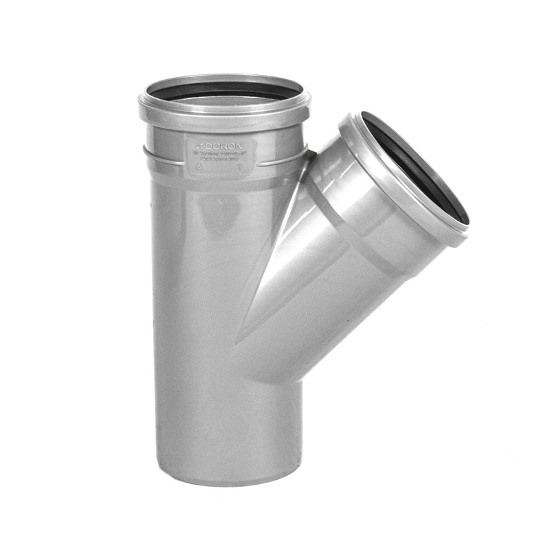 Тройник канализационный 110х110х45° DORON (1/20)