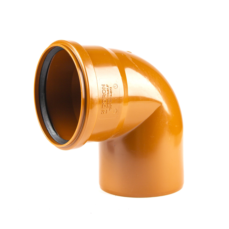 Отвод канализационный наружный 110х90° DORON (1/40)