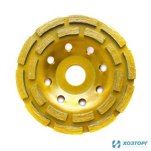 Алмазная чашка зачистная 125х22,2 мм двухрядная GRAMEX (1/50)