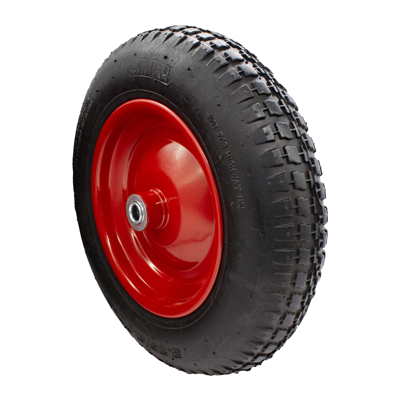 Колесо к тачке пневматическое PR 2400,3.00-8,16мм СИЛАЧ (5/90)