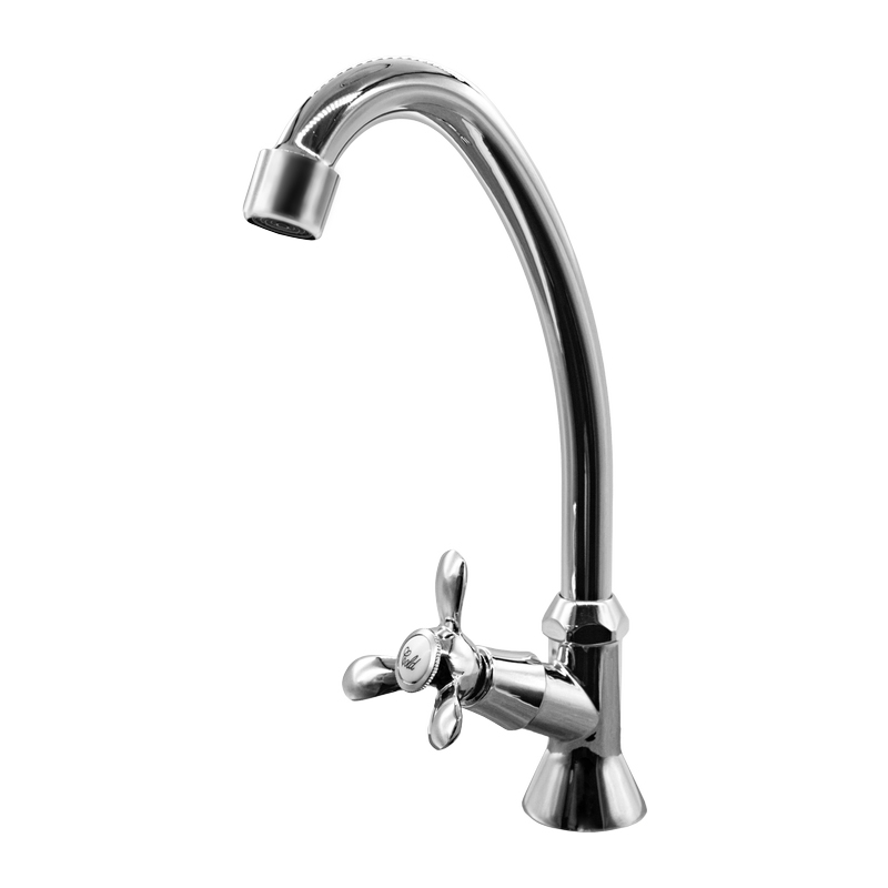 Смеситель  д/кухни DORON DС 1717-1, 1/2 керамика, хром, излив стандартный, п/г (2/20)