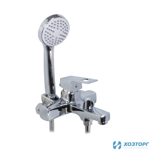 Смеситель  д/ванны DORON DВ 2235-12L, шаровый, хром, излив короткий, лейка 1 режим (1/10)