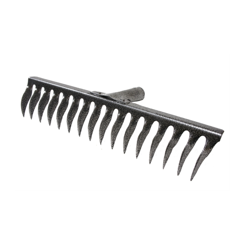 Грабли 14-зубые витые, РЕЛЬСОВАЯ СТАЛЬ,(цветные) без черенка (1/48)