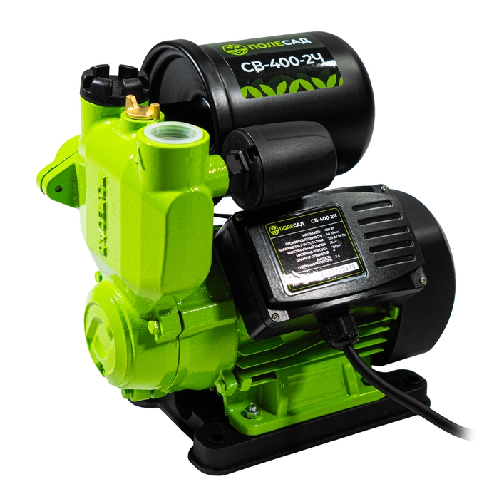 Станция автоматического водоснабжения  ПОЛЕСАД СВ-400-2Ч (400Вт, чугун, напор 36м, производ 40 л/мин, подкл1") (1/1)