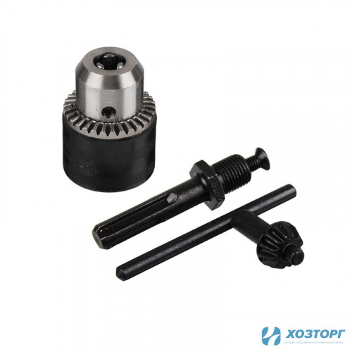 Набор для дрели 3 предмета (патрон ключевой 13мм 20UNF, клюя для патрона, переходник SDS-PLUS - 20UNF) 646-211 (5/50)