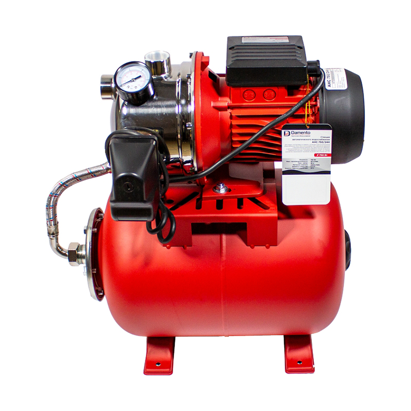 Станция автоматического водоснабжения  DAMENTO АНС 750/24Н (750Вт, нерж, напор 38м, производ 40 л/мин, подкл1") (1/18)