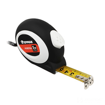   Рулетка  5 м х19мм, автостоп, софттач, магнит Ермак 658-097 (12/120)