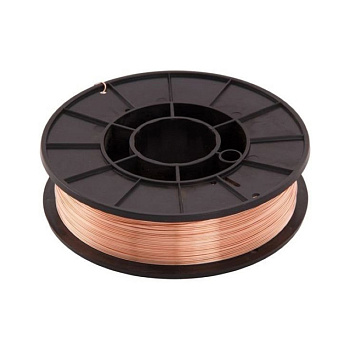 Стальная омеднённая сварочная проволока ER70S-6 (ан.Св08Г2С/G4Si1) д.0,8мм D100,катушка 1 кг SvarCity (1/10)