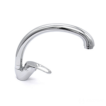     Смеситель  д/кухни Kranar KС 2421, шаровый, хром, излив высокий, п/ш, без подводки (2/20)